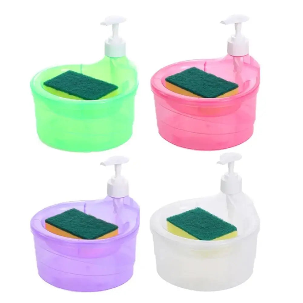 Kitchen Integrated Dishwashing Liquid Dish Towel Storage Press Box Soap Box Dishwashing Pot Soap Dispenser Storage Neat