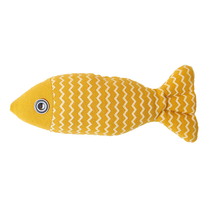 Teeth Grinding Catnip Toys Funny Interactive Plush Cat Toy Pet Kitten Chewing Vocal Toy Fish Bite Cat mint For Cats