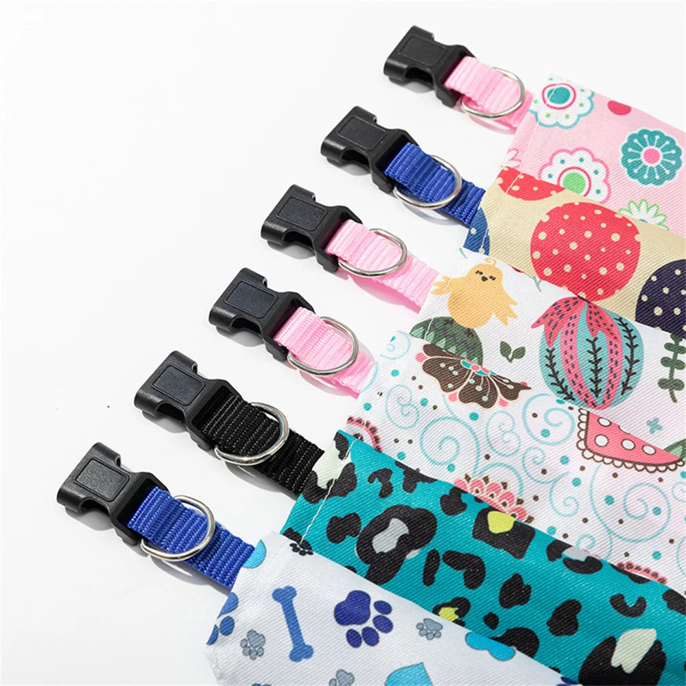 Sweet Print Puppy Dog Collar Bandana for Small Dogs Pet Cat Triangular Bandage Chihuahua Gota Bibs mascotas Grooming Accessories
