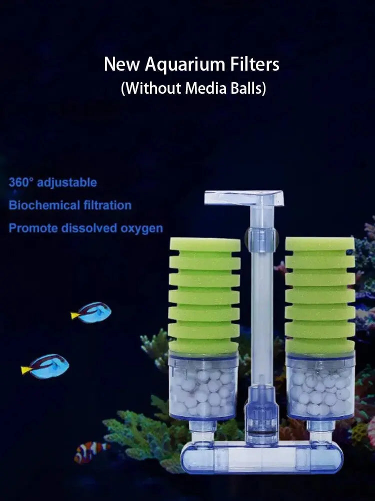Aquarium Filter for Aquarium Fish Tank Air Pump Skimmer Biochemical Sponge Filter Aquarium Bio Filter Filtro Aquario Hot Selling