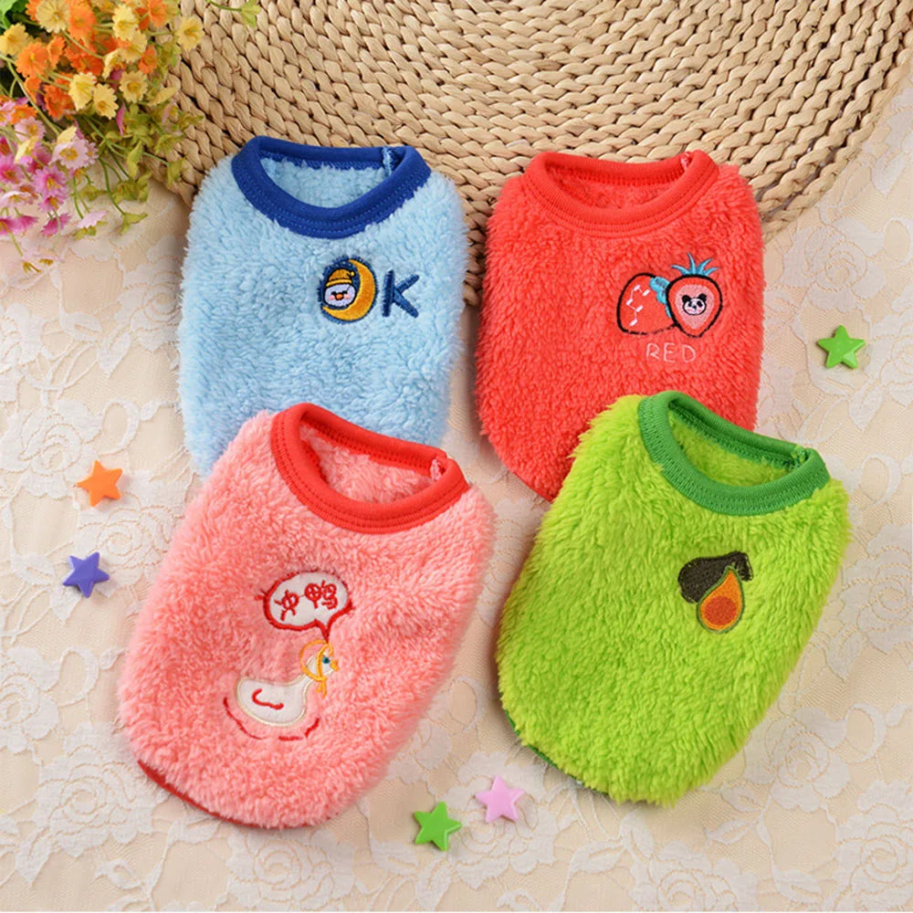 Guinea Pig Clothes Small Animal Rabbit Cat Warm Vest Cozy T-Shirt for Guinea Pig Ferret Bunny Kitten Chihuahua and Small Animals