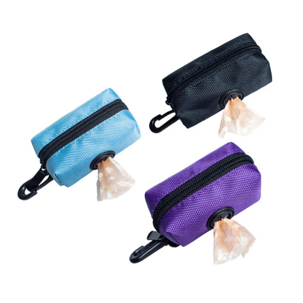 Pet Dog Poop Bag Dispenser Dog Waste Poop Bag Holder Leash Attachment Adjustable Travel Garbage Bag Dispenser Pet Cleaning Tools