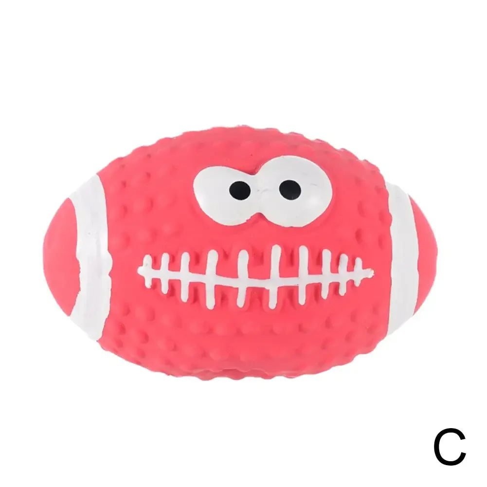 New High-end Latex Soft Pet Ball Squeaky Toy For Small Large Dog Volleyball Tooth Cleaning Training Toys Interactive Chew A8Y2