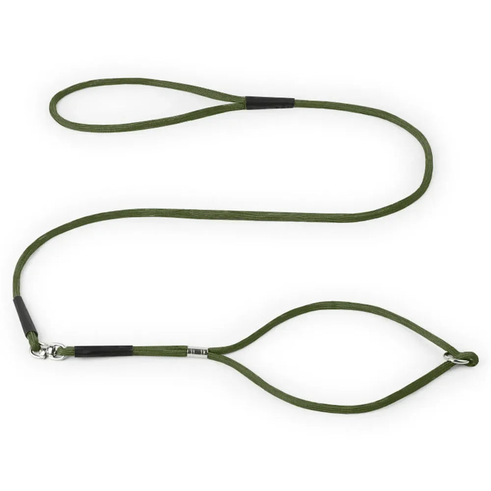 Superior Thin Nylon Slip Lead Dog Leash 5mm*120cm No Pull Pet Slip Leash for Puppy Training Adjustable Slip Collar for Small Dog