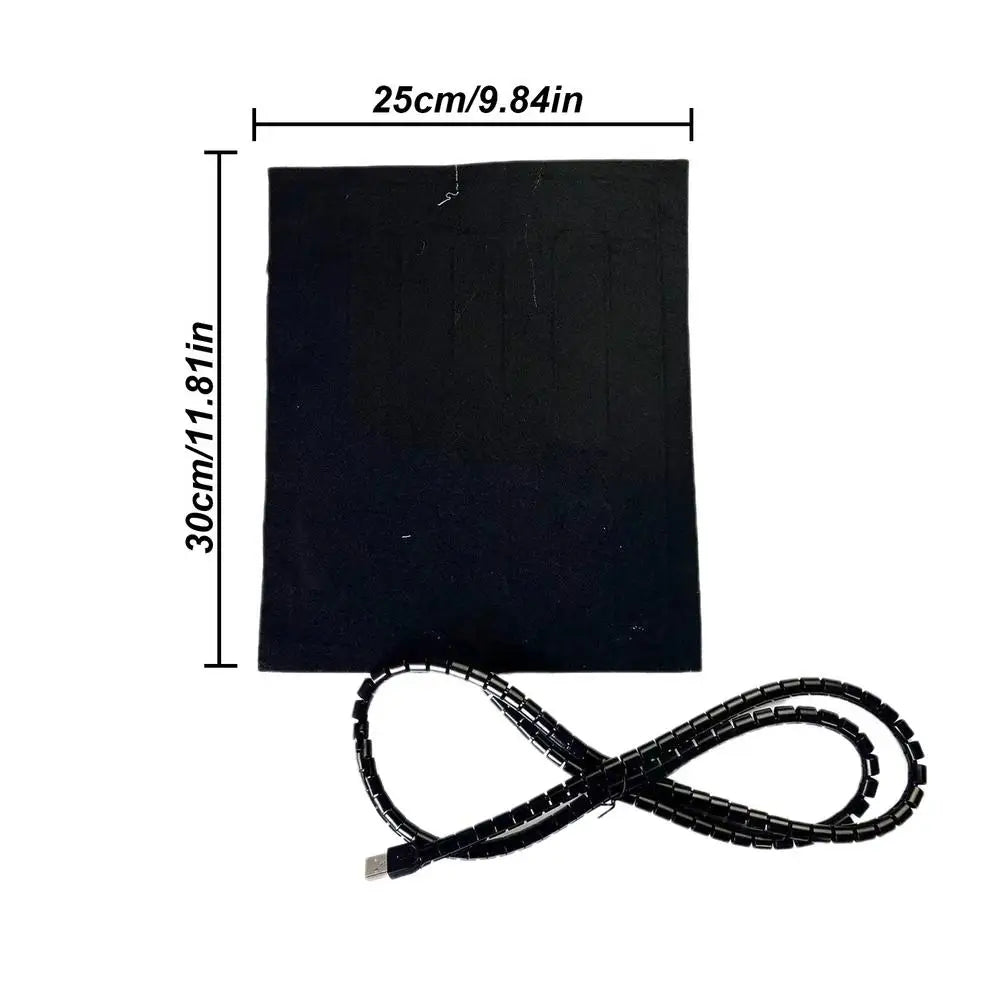 Reptile Heat Pad USB Dog Warming Heating Mat Waterproof Terrarium Heating Equipment 9.8x11.8 Inches Terrarium Pet Warmer Pad