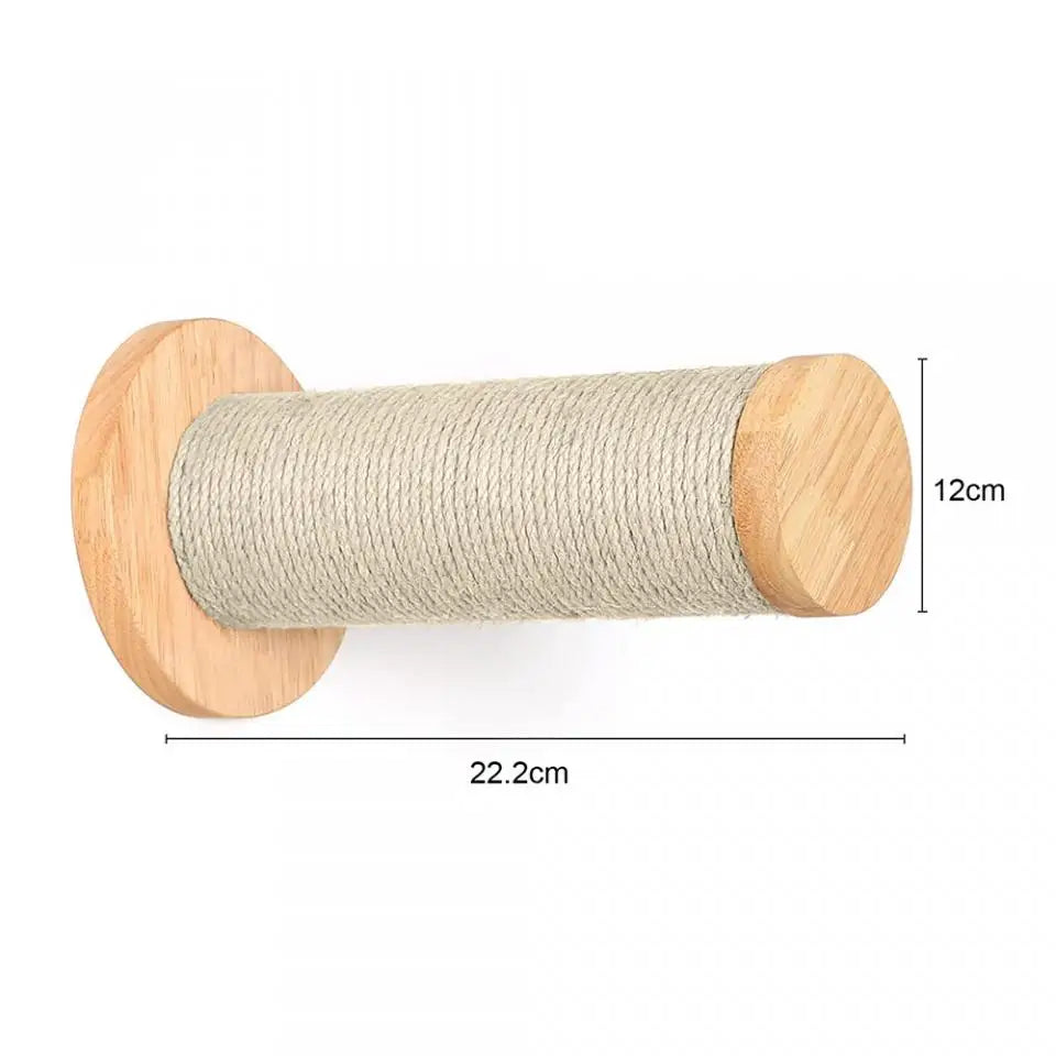 Cat Wall Climbing Frame Wall Mounted Cat Tree Furniture Wooden Stairway Shelves for Cats Perches Activity Cat Scratching Post