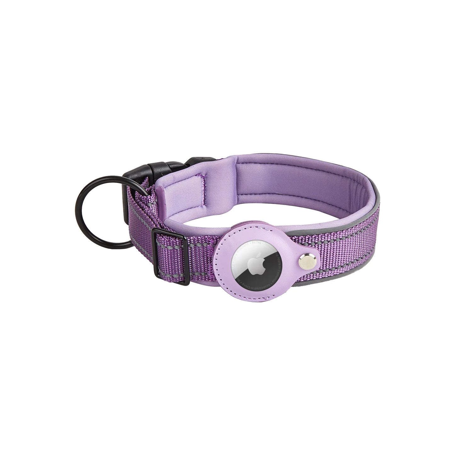 Reflective AirTag Dog Collar, Heavy Duty Dog Collar with Adjustable AirTag Holder Case Accessories for Small Medium Large Dogs