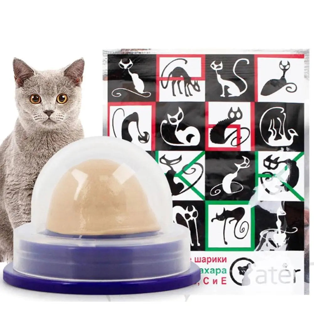 Healthy Cat Mint Ball Nutritious Candy Solid Sticky Wall Digestion Cat Snacks Pet Teeth Cleaning Anti-Bite Snacks Licking Candy