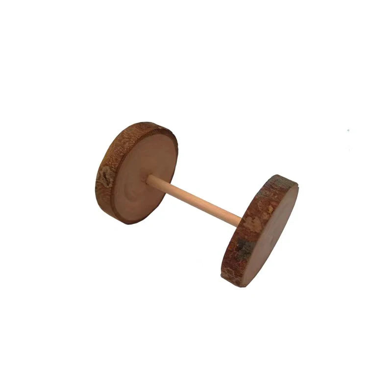 5/10Pcs DIY Natural Wood Slices Round Wooden Circles for Hamster Rabbit Teeth Grinding Toys for Chinchilla Pet Toys accessories