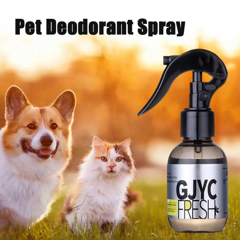 100ml Safety Lock Dog Deodorant Long-Lasting Dogs Cats Body Perfume Spray Natural Fresh Scent Deodorant Perfume Pet Spray