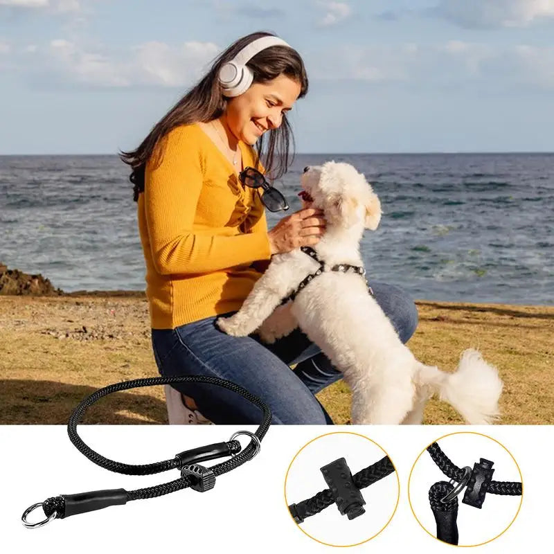 Traction Rope For Dog Long Dog Rope Recall Training Leads Dog Tie Out Rope With Padded Handle Easy Control For Large Medium Dog