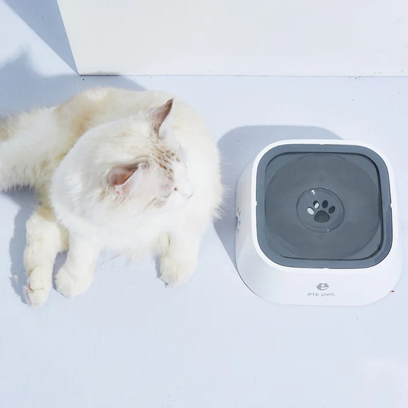 Dog Bowl Floating Bowl Water Drinker Not Wet Mouth Splash Water Cats Dogs Bowl Anti-Overflow Water Dispenser Portable Pet Bowl