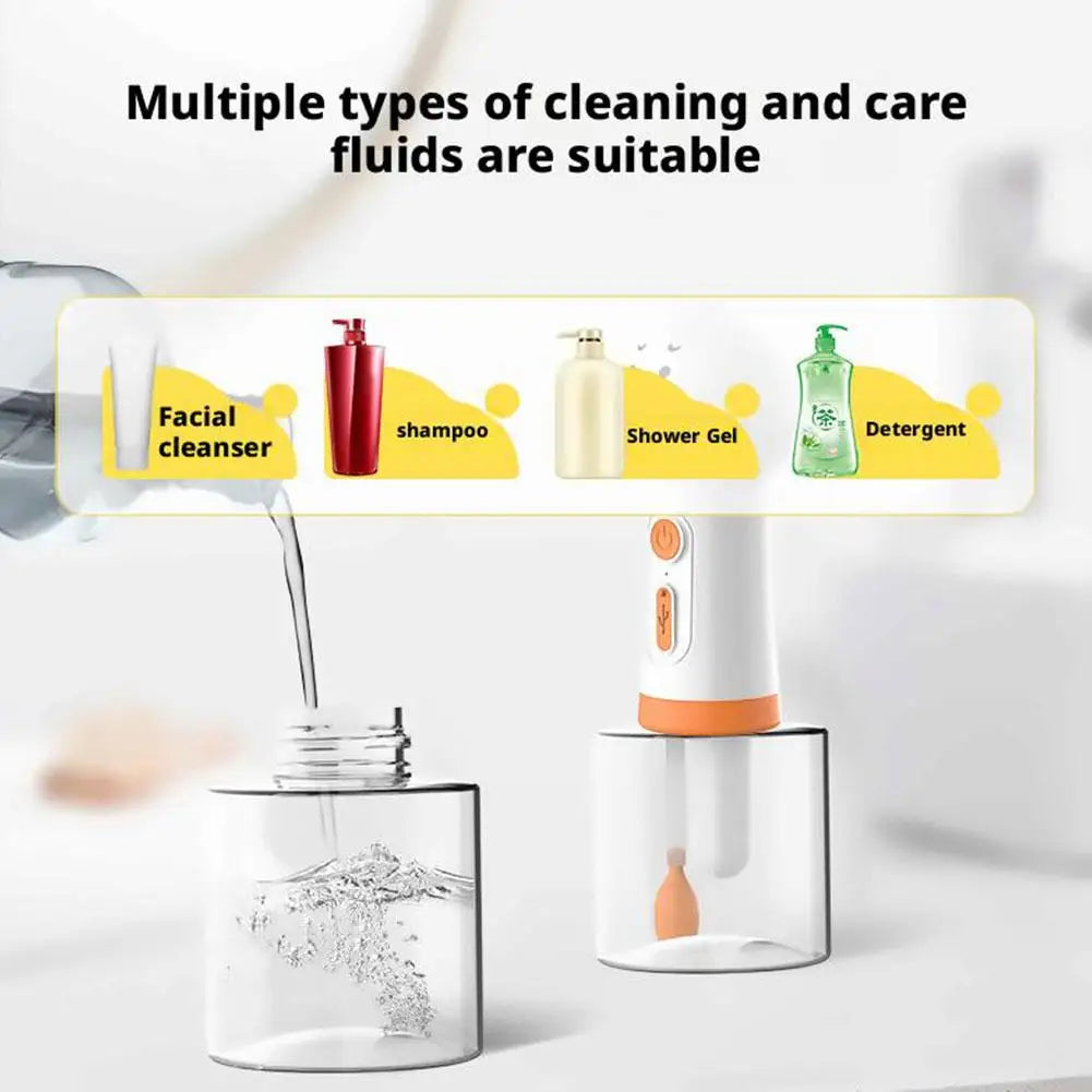 Cute Giraffe Dog Shower Gel Electric Foaming Machine IPX6 Waterproof Fully Automatic Soap Dispenser USB Charging Dog Bathing Hel