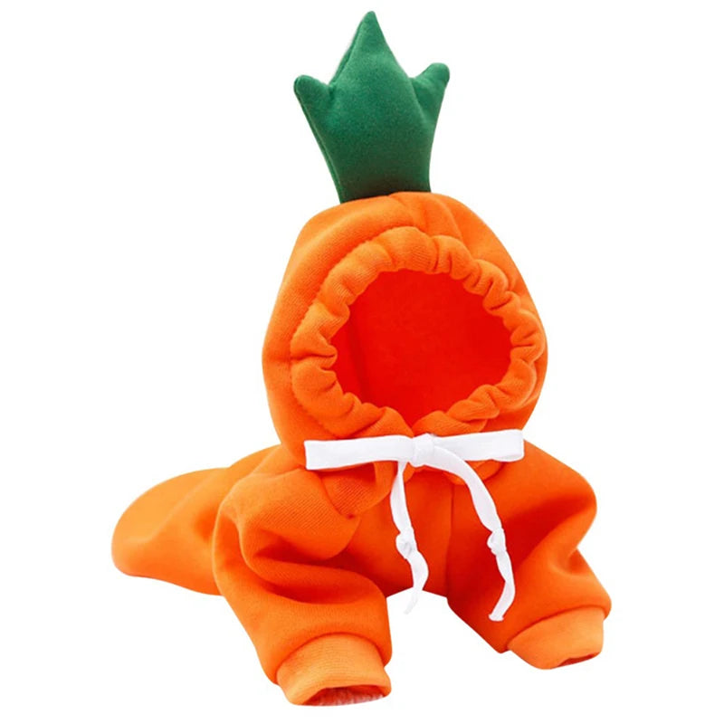 Adorable Fruit-Themed Dog Hoodie with Hat - Funny Halloween Cosplay Costume for Dogs and Cats - Cozy Hooded Sweatshirt for Pets