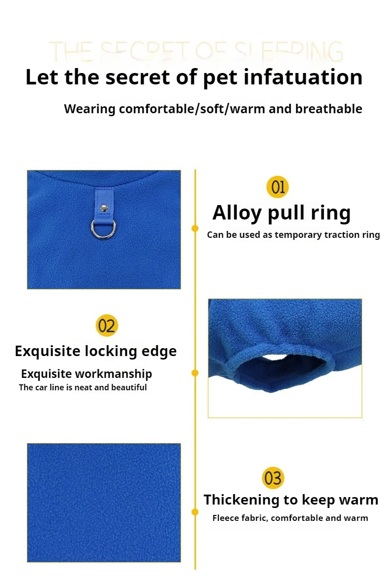 Soft Fleece Dog Vest Puppy Cat Clothes Spring Winter Outdoors Warm Vest Sweater Costumes Jacket Yorkshire Clothes For Small Dogs