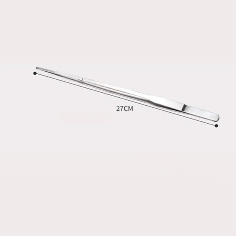 27cm Black Stainless Steel Curved Aquarium Tweezers Aquarium Plants Tweezer Straight Fish Tank Cleaner aquarium accessories