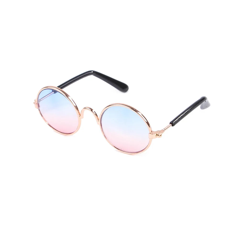 Vintage Round Pet Cat Sunglasses Pet Products for Small Dogs Dog Kitten Puppy Cat Accessories Reflection Eyewear Glasses