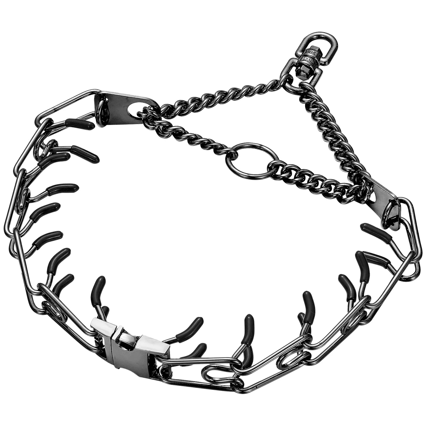 Pinch Collar for Dogs Adjustable Training Dog Collar Prong Collar with Quick Release Buckle for Medium Large Dogs,No Pull Collar