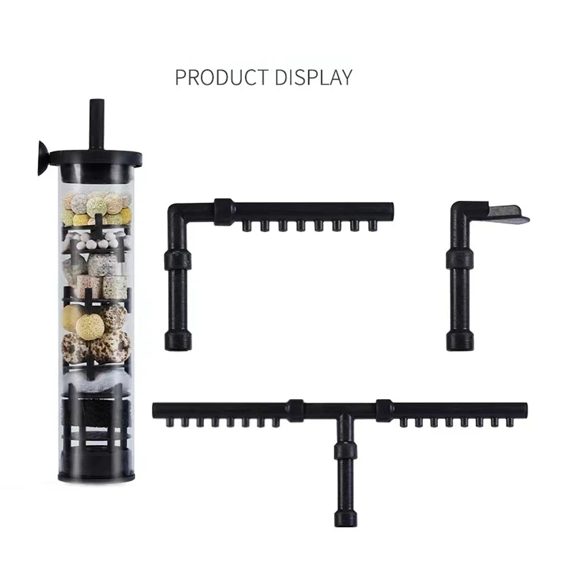 Aquarium Filter 4 in 1 fish tank filters for Fecal Suction Water Purification High-efficiency Filtration With Filter Balls