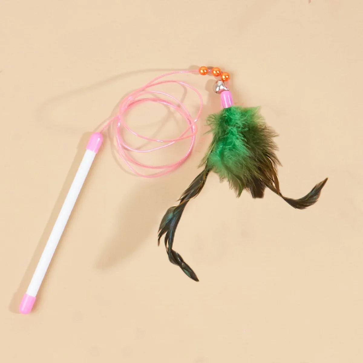Cat Toy Cat Teaser Sticks Pussy Cat Stick Soft Stick Feather Style Bite Resistant Mutual Cat Toy Color Stick Pussy Cat Stick
