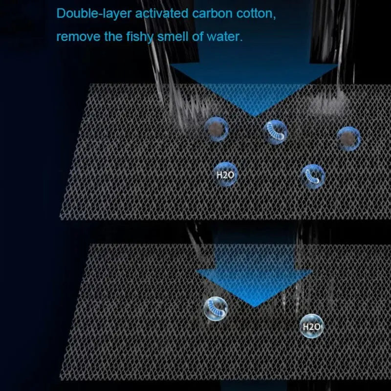 8D Aquarium Fish Tank Filter Sponge No Glue Foam Biochemical Cotton Aquarium Filtration Accessories Efficient Filtration New