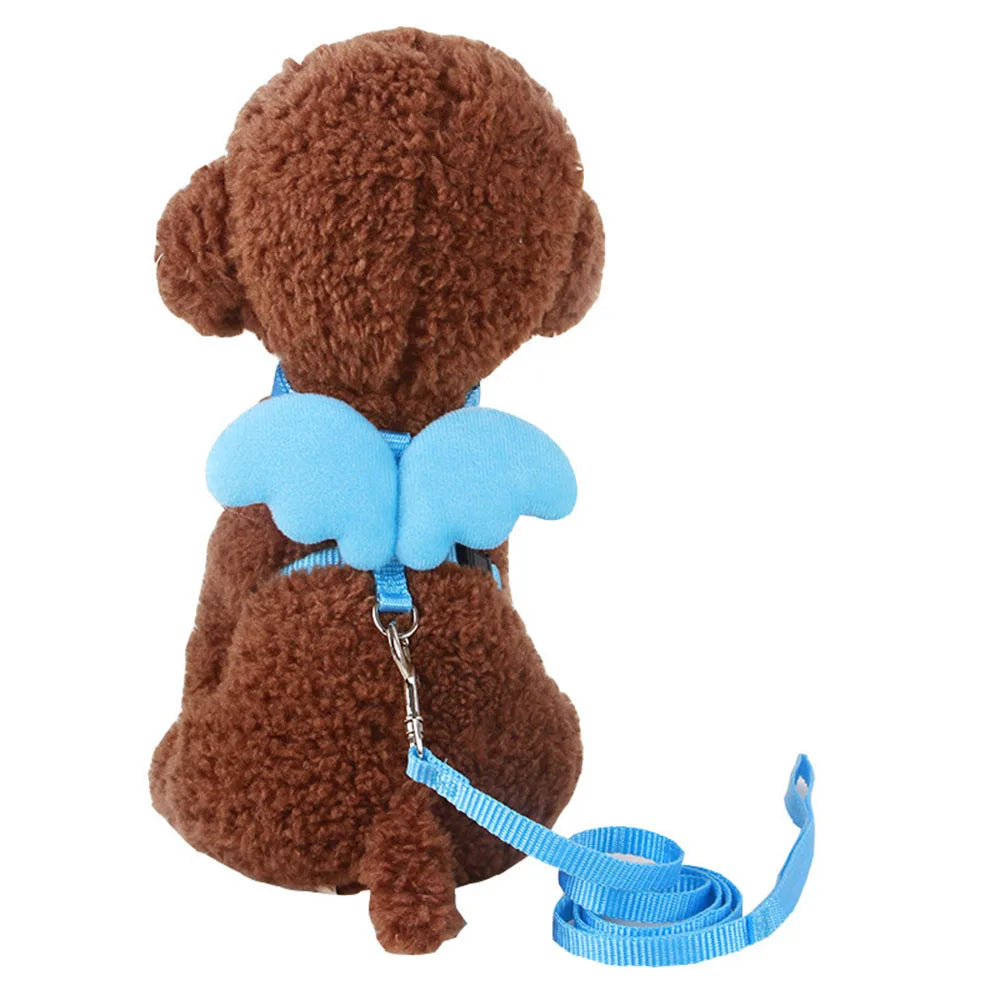 Small Animal Rabbit Harness with Leash Cute Bunny Collar Pet Bunny Supplies Cat Harness & Leash Set for Adult Guinea Pig Ferret