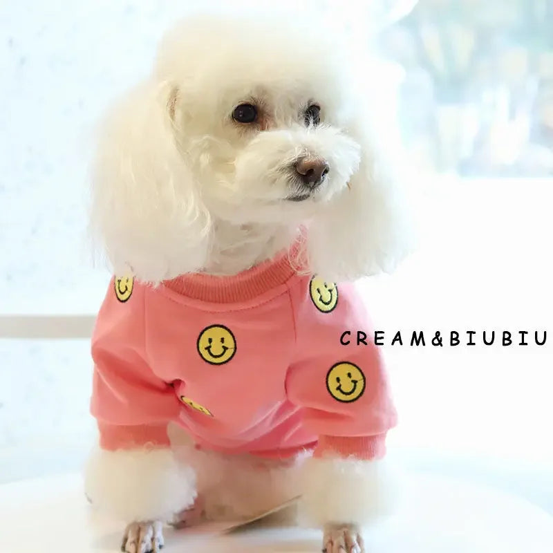 Dog Hoodie Dog Costume Pet Clothes Dog Clothes for Parent-child Wear Spring and Autumn Parent-child Wear Keep Warm Embroidery