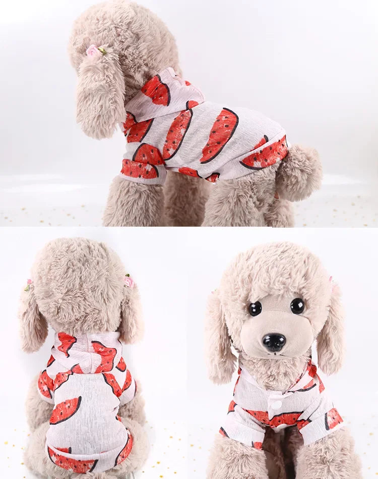 Ultra Thin Transparent Pet Dog Sun Protection Hoodie Clothes For Small Dogs Chihuahua Puppy Cat Summer Vest Shirt French Bulldog