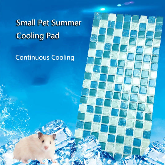 Small Pet Summer Cooling Pad Cool Mat Resin Cooler Beds for Chinchilla Guinea Pig Hamster Accessories High Quality