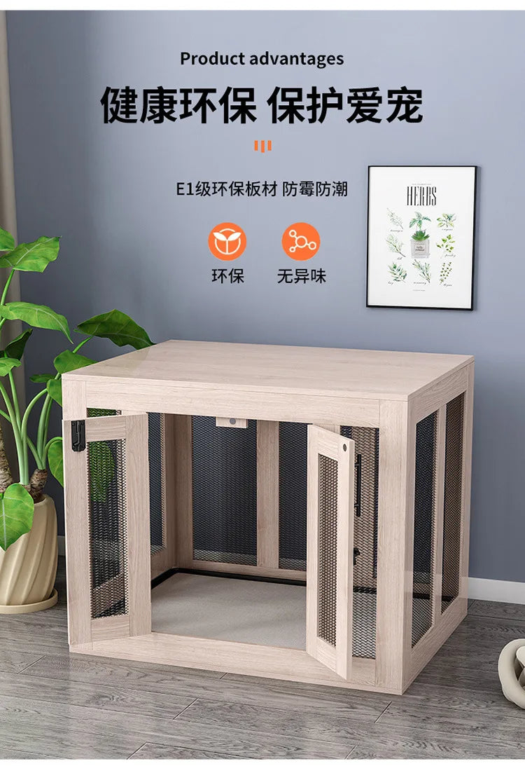 Yut four seasons universal wooden kennel cat litter pet litter indoor wild kennel large, medium and small dog kennel cat house