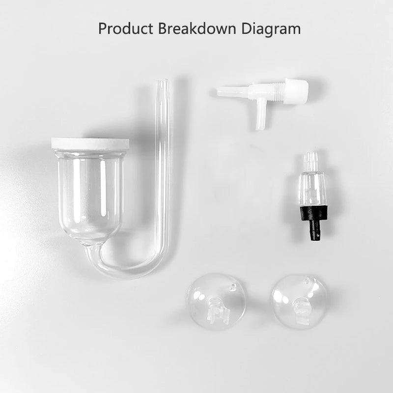 Glass Air Pump Sand Stone Aquarium Oxygen Pump Fresh Air Stone Nano Bubble Bar Aquarium Fish Tank Aerator Pump Hot Selling
