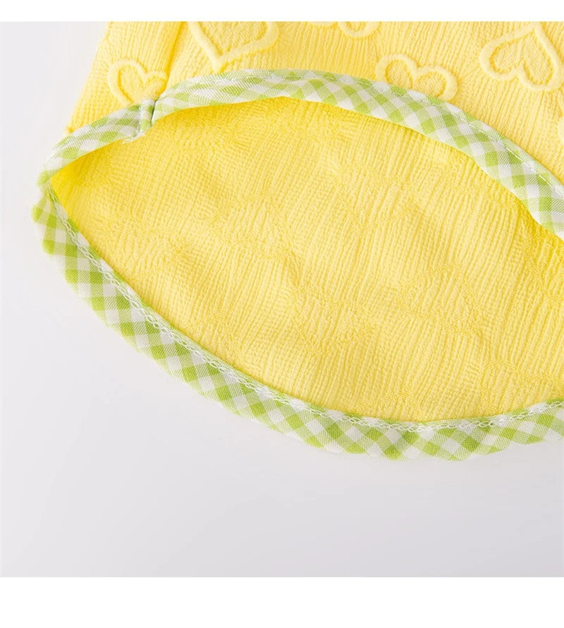Sweetheart Bow Tie Hairpin Pet Dog Clothes Countryside Leisure Summer Vest for Small Puppy Soft Cotton Chihuahua Cat Clothing