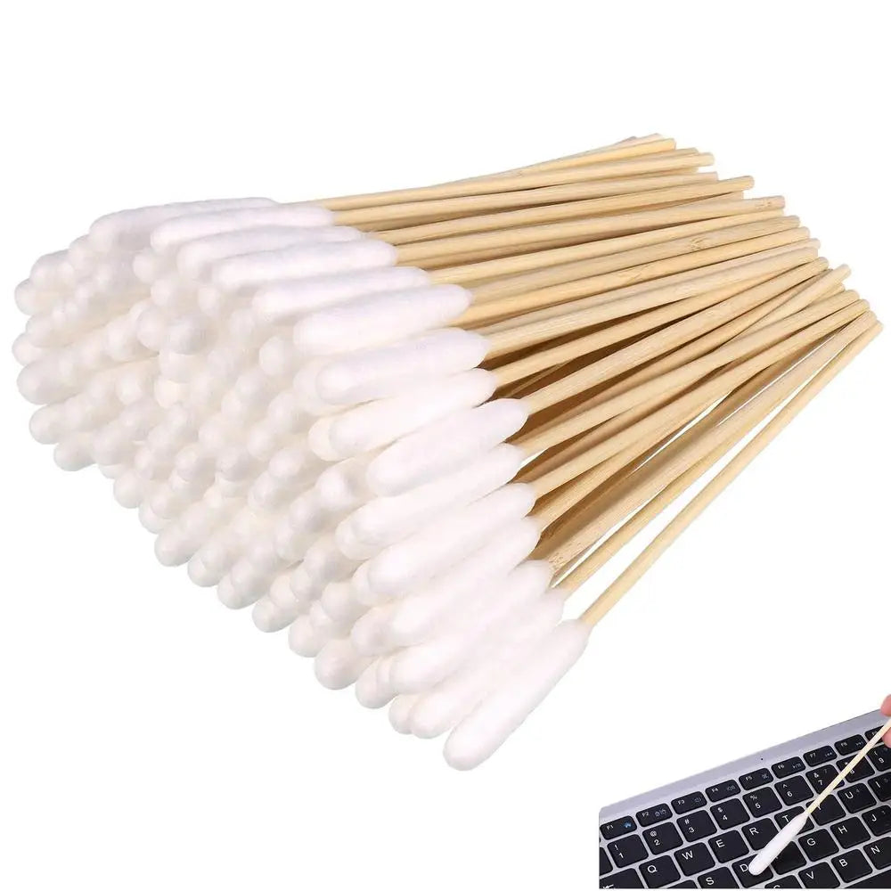 100pcs Pet Dog Ear Cleaner Cotton Buds Dog Ear Cleaner Cotton Swab Sticks Swab Sticks For Cat Pets Cleaning Supplies