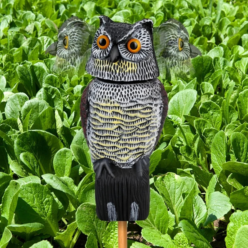 Owl Decoys to Scare Birds Squirrels Away Realistic Bird Repeller Owl Prowler Decoy Protection Repellent Pest Control Scarecrow
