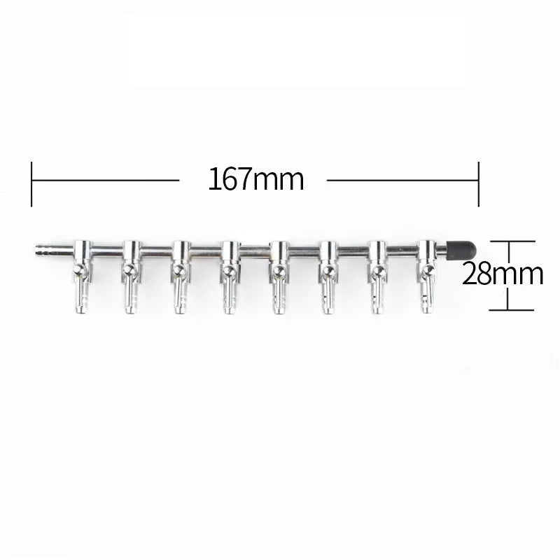 Aquarium 1-8 Way Air Splitter Valve Fish Tank Air Pump Flow Splitter Distributor Pump Valve Tap Lever Control Switch Valve