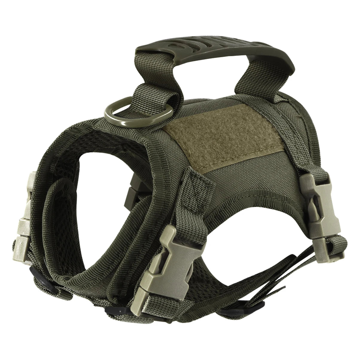Tactical Small Dog Cat Harness Leash with Patches Working Training Puppy Straps with Handle Soft Mesh Adjustable Pet K9 Vest