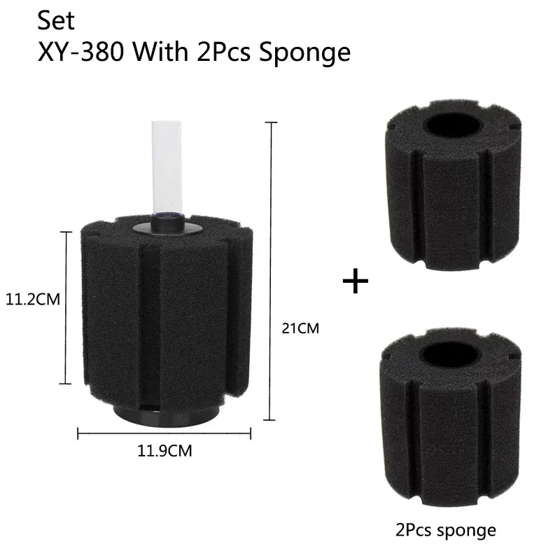Black Aquarium Spong Filter for Fish Tank Air Pump Skimmer Biochemical Sponge Filter Aquarium Bio Filters Filtro Aquario Supply