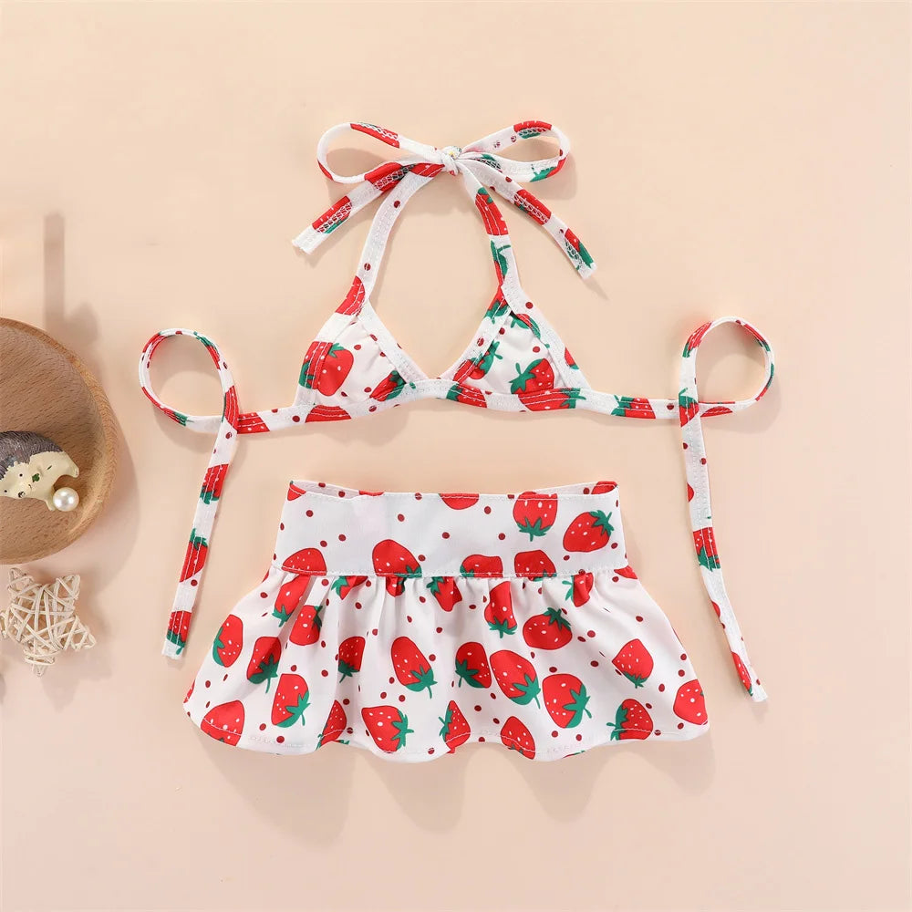 Summer Dog Bikini Set Cute Pet Bikini Swimwear Puppy Dresses Hawaiian Dog Beach Swimsuit for Small Dog Girl Cat Dress in Seaside