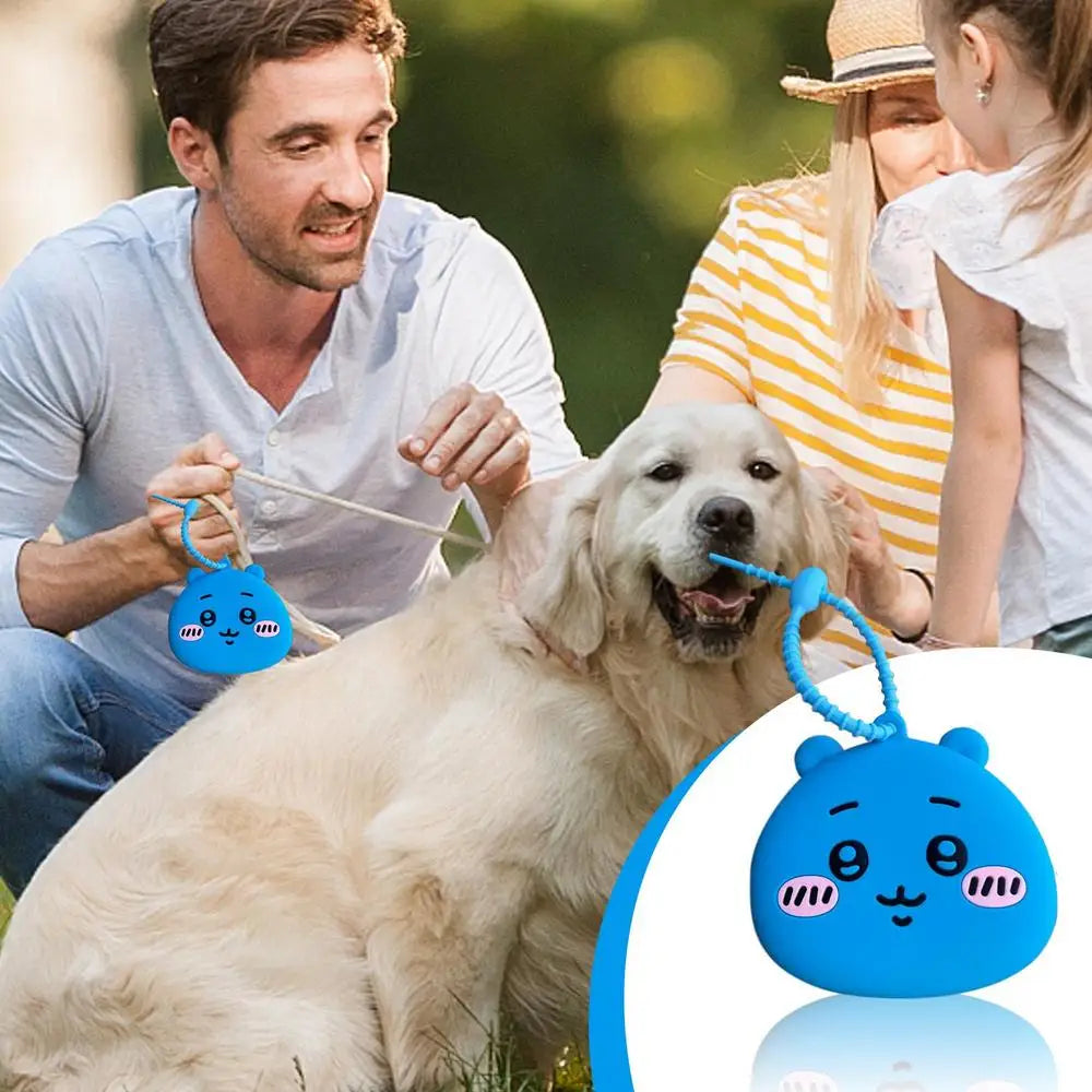 Zippered Dog Food Container Cartoon Silicone Dog Food Bag Cute Pet Snack Pouch Multipurpose Puppy Food Bag For Cookies Dry Meat