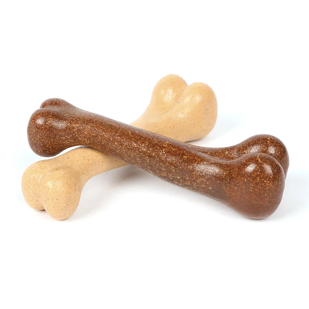 Indestructible Dog Chew Toys for Aggressive Chewers Real Beef Flavor Durable Dog Teething Chew Toy Bone for Large Small Puppies