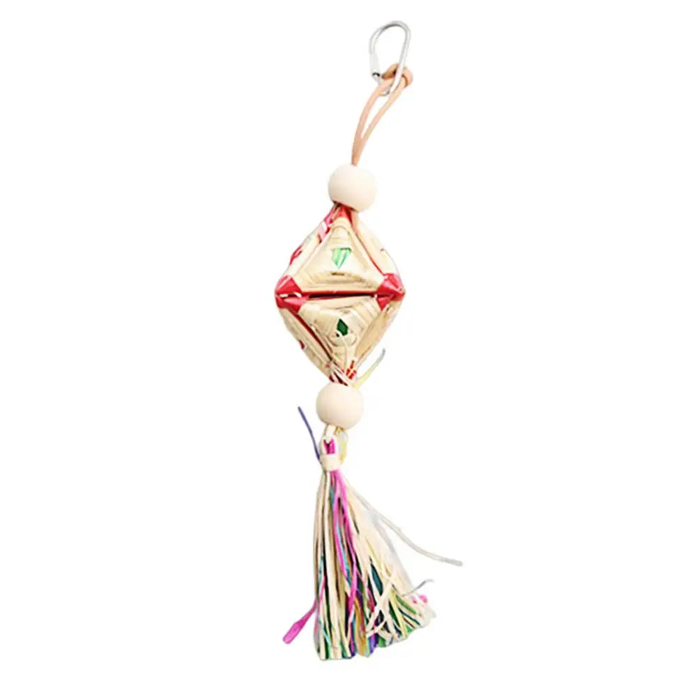 Parrot Foraging Toy Bird Perch Toys With Shredding Foraging Bird Shredded Paper Cage Accessories For Cockatiel Lovebird