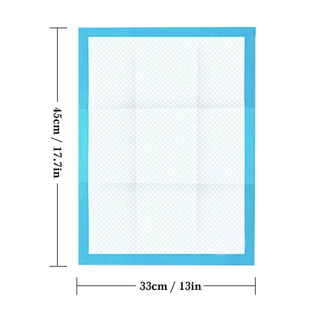 10pcs Dog Training Pee Pads Super Absorbent Puppy Dog Diaper Disposable Healthy Clean Nappy Mat for Pets Dairy Diaper Supplies