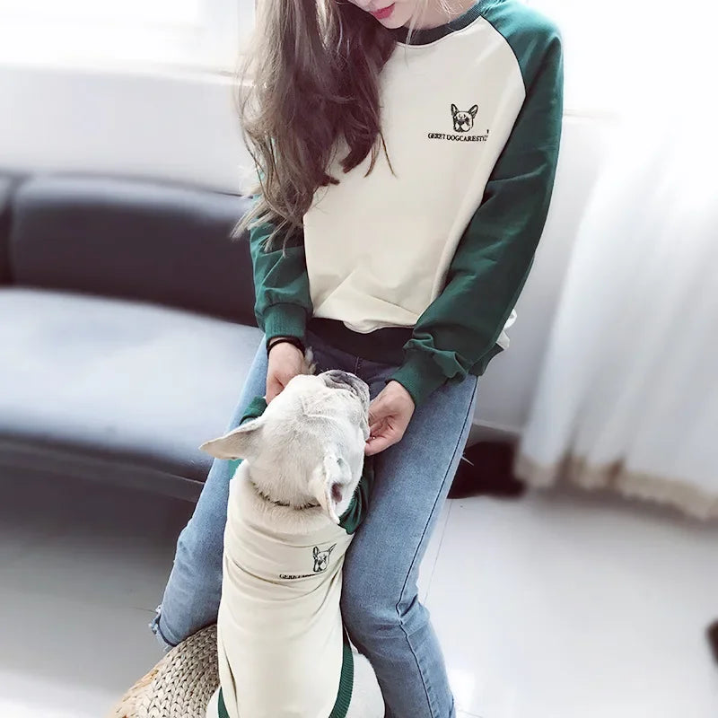 2022 Spring and Autumn New Style Pet Parent-child Clothing Bichon Cat Clothes Embroidered Dog Costumes