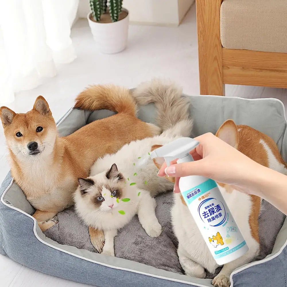 500ml Dog Deodorizing Spray Pet Odor Spray For Dog 16.9oz Dog Bath Supplies Dog Perfume Spray Long Lasting Helps Neutralize Odor