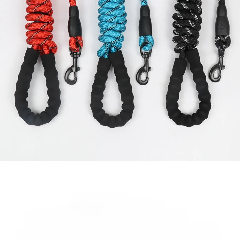Pet Reflective Leash Nylon Round Leash Explosionproof Punch Leash Dog Walking Round Leash Without Strangulation