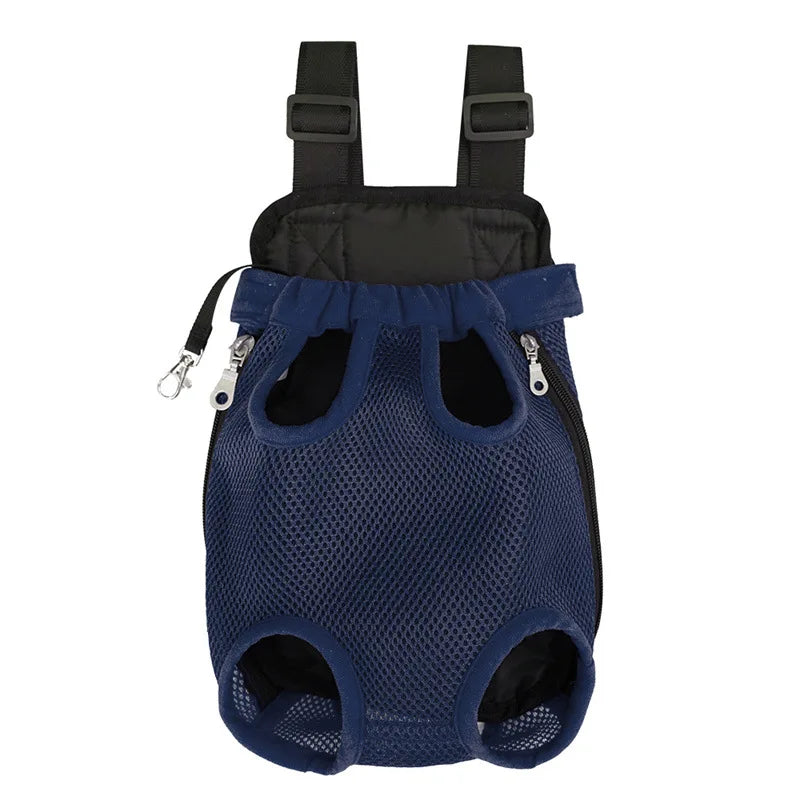 Pet Double Shoulder Portable Dog Backpack Mesh Breathable Carriers Dog Bag for Small Dogs Cat Puppy Outdoor Travel Pet Supplies