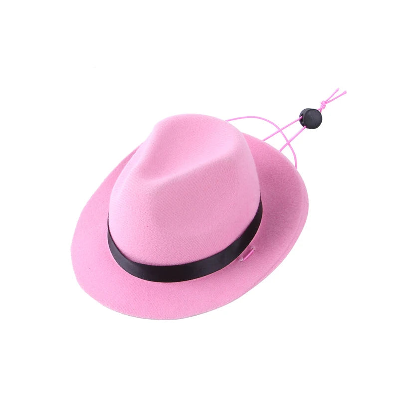 Pet Hat Dog Cat Western Cowboy Hat Halloween Pet Outdoor Caps Funny Retro Photo Prop Dog Accessories Doll Decor Pet Products