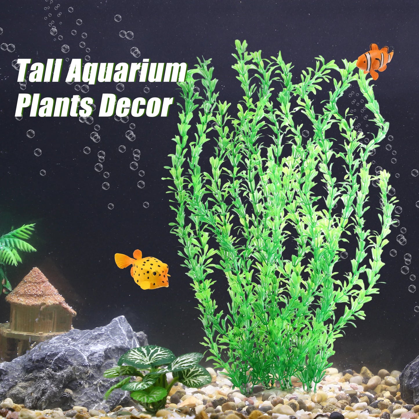 UXCELL Artificial Aquarium Plants Aquarium Simulation Water Weeds Ornament Fish Tank Grass Decor Sets Decoration Accessories