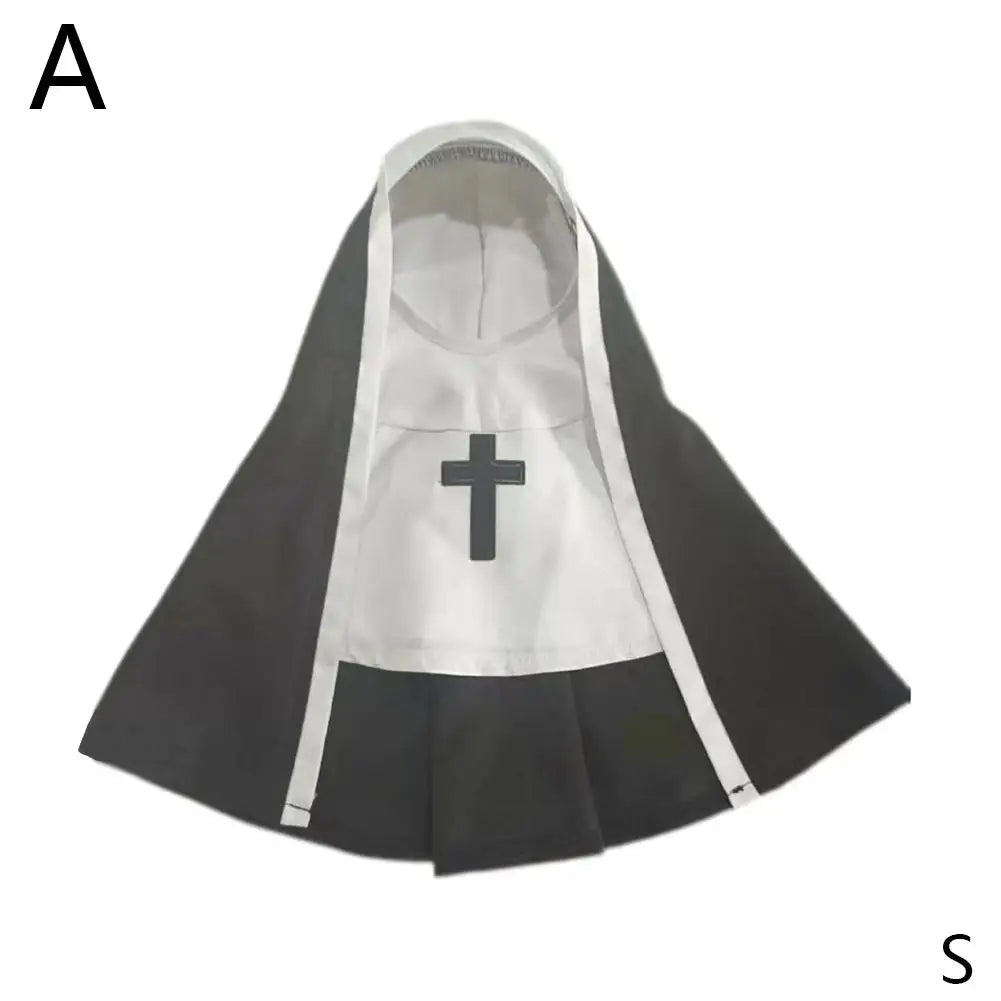 Pet Cat Halloween Costumes Nun Cloak For Small Pet Cosplay Dress Kawaii Pet Clothes Cat Kitten Puppy Funny Accessoties Gift F2A4