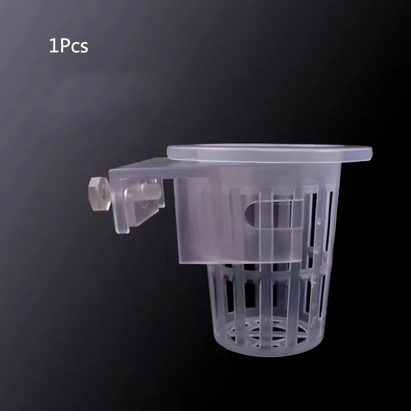 Aquarium Planting Basket Hydroponic Support Hangable Fish Tank Water Grass Cup Aquatic Plant Holder Wall Hanging Flower Pots New